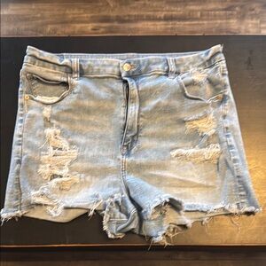 American Eagle Outfitters Blue Light Wash Jean Shorts